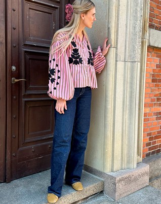 Rikke Top - Pink Stripes